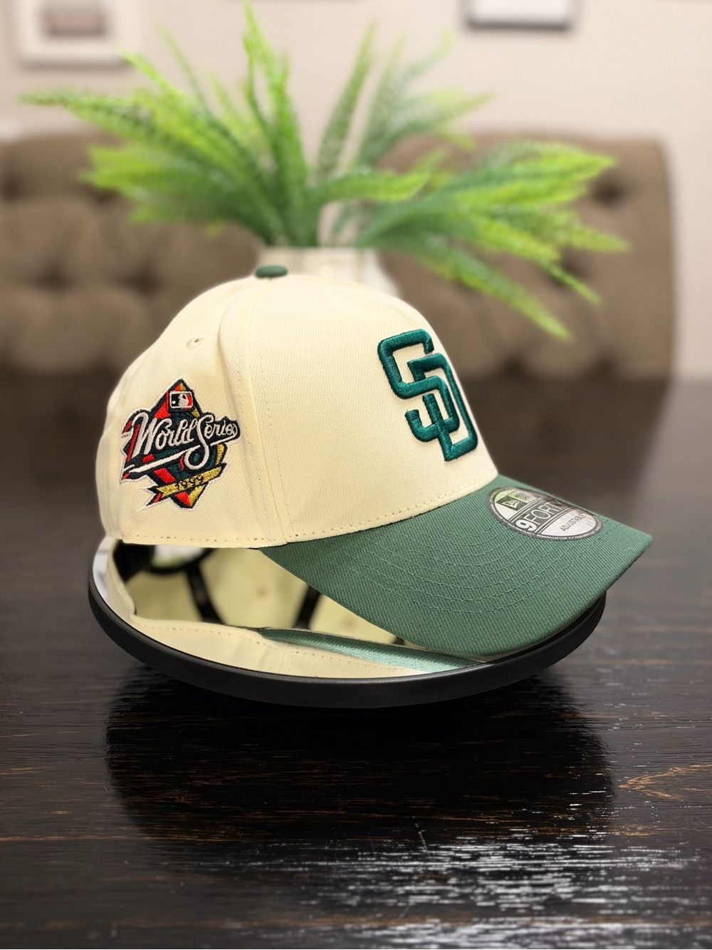 New Era Cream and Green San Diego Padres World Series Cap